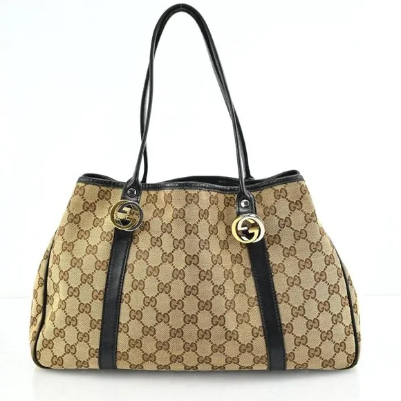 Auth Gucci Twins Heart Gg Tote Bag #47316G21B - Picture 2 of 12